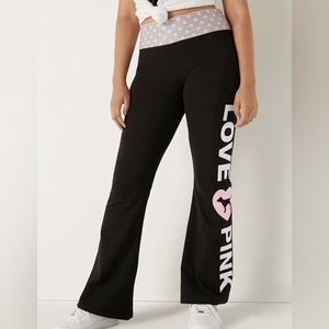 Limited edition Pink vs flare leggings